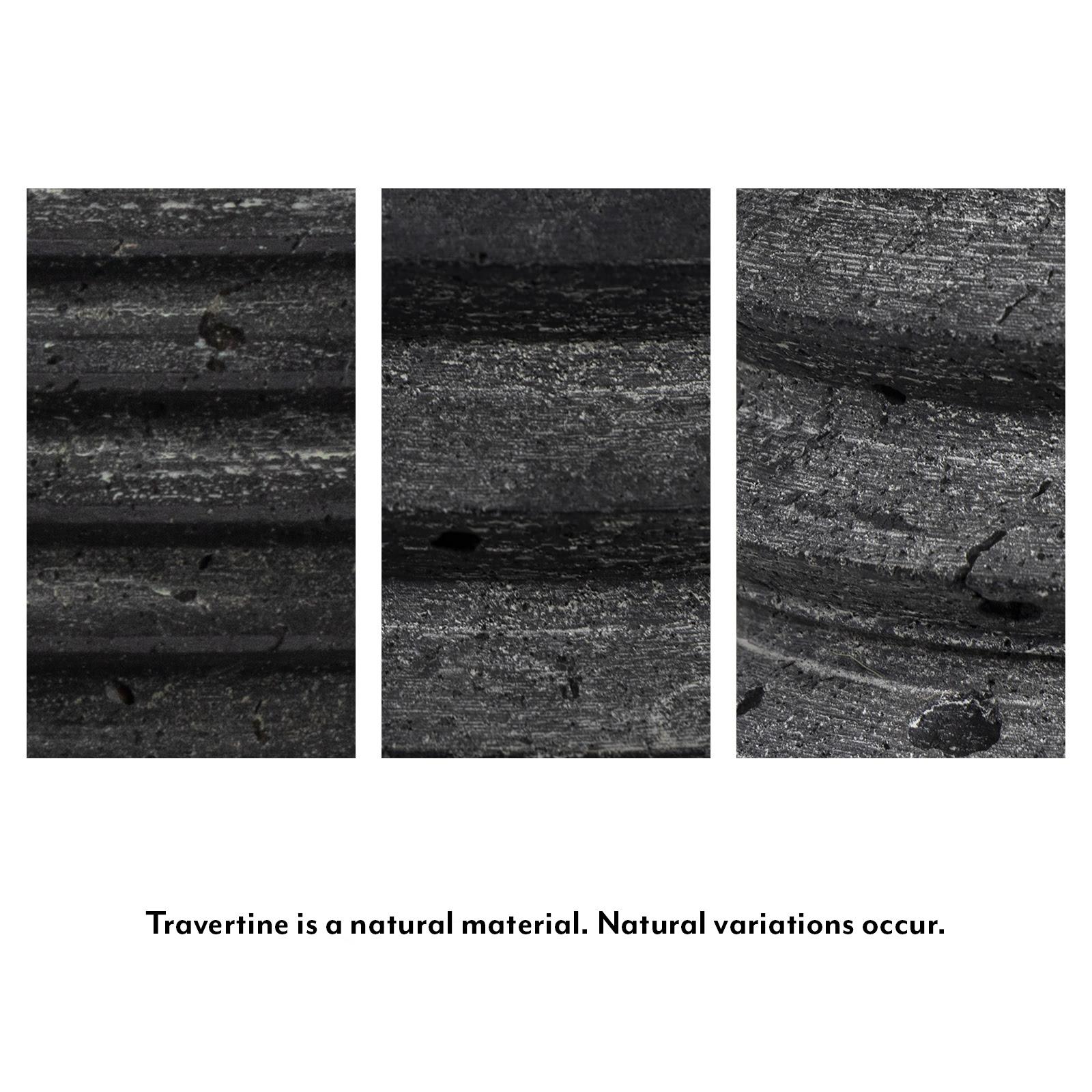 Noir Column Travertine Lamp | Regina Andrew Detroit